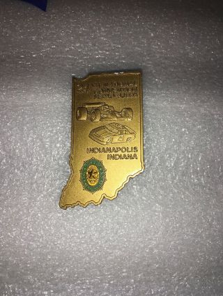 Vtg.  Sons Of The American Legion 24th.  National Conv.  Pin - Back Indianapolis Ind.