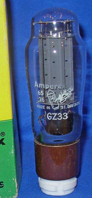 Nos / Nib Mullard Gz33 Rectifier Vacuum Tube Branded Amperex Bugle Boy