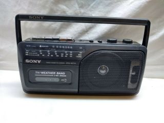 Sony Portable Radio Tv - Weather Band Casette Recorder Stereo Player