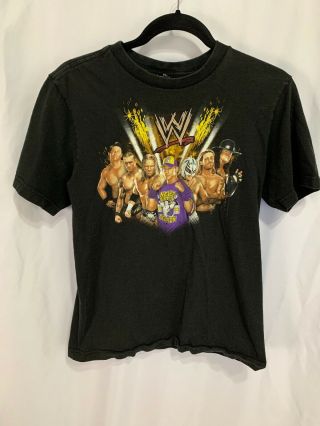 World Wrestling Wwe Never Give Up Youth Xl Black Graphic T - Shirt