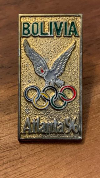 Bolivia Atlanta 1996 National Olympic Committee Noc Pin
