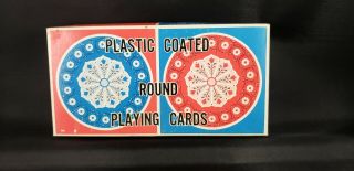 Vintage Double Deck Round Playing Cards Chadwick Miller Item 14333