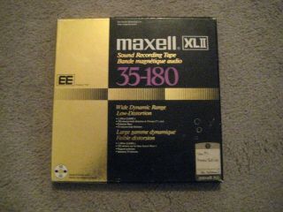 Maxell Xlii " Ee 35 - 180 Metal Reel Recording Tape.