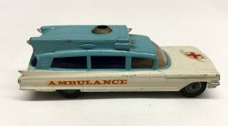 Corgi Toys Vintage Die - Cast 1960s Superior Ambulance On Cadillac Chassis No.  437
