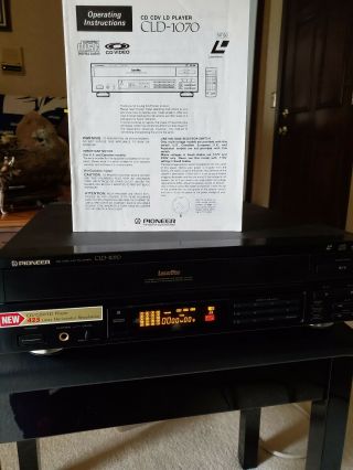 Pioneer Cld - 1070 Laser Disc Ld Cd Cdv Player