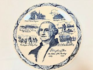 Vintage George Washington Memorial Plate By Vernon Kilns