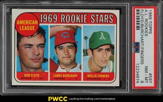 1969 Topps Rollie Fingers Rookie Rc 597 Psa 8 Nm - Mt (pwcc)