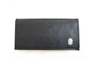 A Bathing Ape Bape Leather Tone Camo Passport Multicase Wallet Purse Pouch Bag