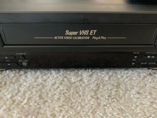 JVC VHS ET Video Calibration S - VHS VCR Model HR - S3500U With Remote 3