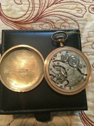 Vintage ZURICH Pocket Watch Langendorf Swiss 7 Jewels Princeton Case 2