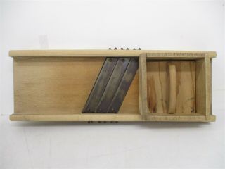 Vintage Large Scale Wooden Food Slicer 2