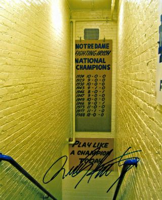 Rudy Ruettiger Signed 8x10 Photo Notre Dame - Irish Rudy Official Hologram 2