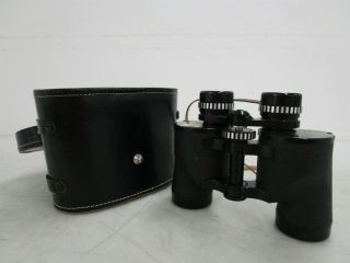 Vintage Tasco 7x35mm Binoculars W Leather Case