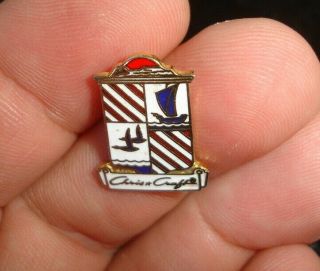 Special Old Vintage Chris Craft Boat Crest Emblem Tie Tack Lapel Promo Logo Pin