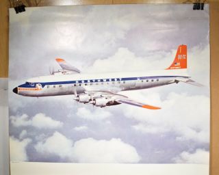 1950s Northwest Airlines Proof Poster With Dc - 7c