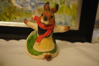 Vintage Goebel Rabbit Bunny Ice Skate Porcelain Figurine W.  Germany 33 101 - 10