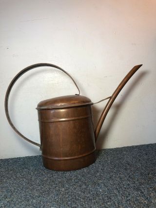 Vintage Copper Watering Can With Handle &spout International Trading Co