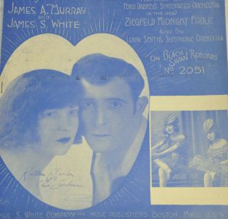 Vintage 1922 " What Could Be Sweeter,  Dear " Sheet Music By James Murray & White