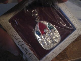 Rare Vintage Sarah Coventry Sterling Christmas Cathedral Charm 1972 -