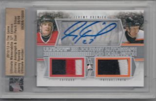 2012 - 13 Itg Ultimate Memorabilia 12th Edition Dual Patch Autoh Jeremy Roenick /9