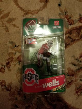 Ohio State Chris " Beanie " Wells Figurine Signed By Himself