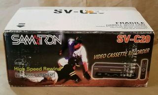 Samtron Sv - C20 Vcr 4 - Head Hifi Vhs Video Recorder W/ Remote - Open Box