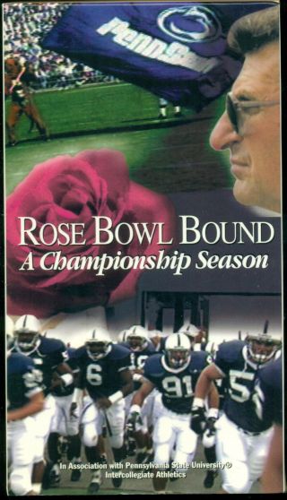 1994 Penn State Football Rose Bowl Bound Championship Season Video Vhs Paterno