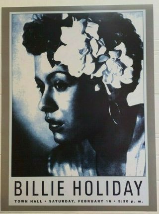 Billie Holiday Concert 18x24 Vintage Poster