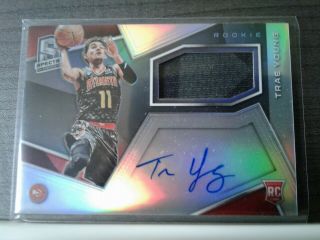 Panini Spectra Trae Young Jersey Auto /299 Rc 