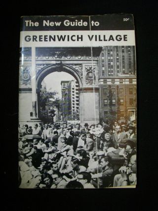 1959 Guide To Greenwich Village,  York City Beatniks Beat Generation Kerouac