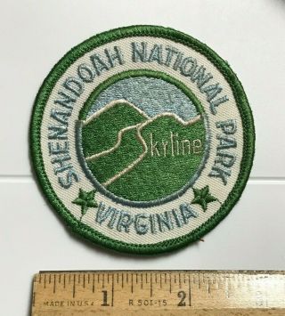 Shenandoah National Park Va Skyline Round Embroidered Souvenir Patch Badge