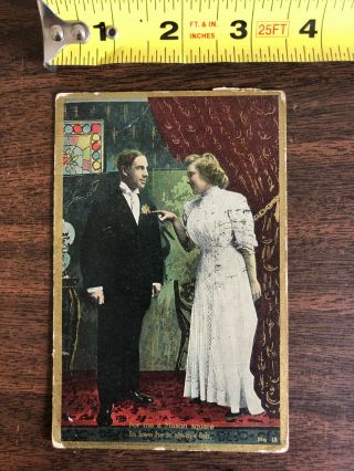 Vintage 1909 Mason Square Anglo Series American Comics Post Card 1 Cent Stamp