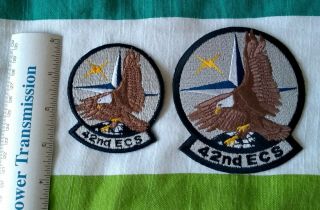 42nd Ecs Electronic Combat Squadron Usafe Patches Ef - 111a Raven F - 111 Uh