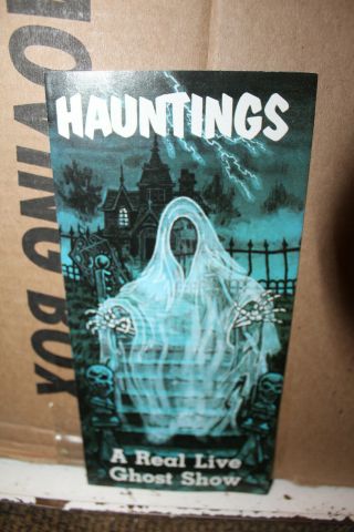 Vintage Hauntings Real Live Ghost Show Brochure Gatlinburg Tennessee Tenn Tn