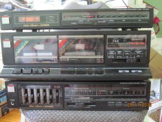 A Set Vintage (fisher) Stereo Amplier/double Caseette Deck/ Radio Am/fm Ca - 225a