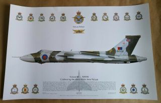 Vulcan Tribute - Avro Vulcan B2 Xh558 Raf Squadron Print
