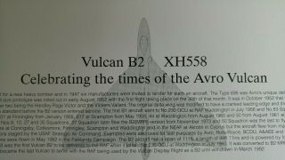 VULCAN TRIBUTE - AVRO VULCAN B2 XH558 RAF SQUADRON PRINT 3
