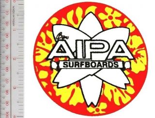 Vintage Surfing Hawaii Ben Aipa Surfboards Honolulu Promo Patch