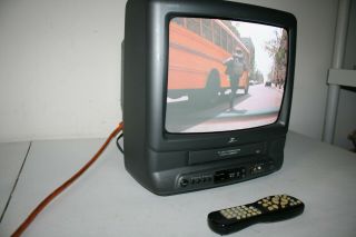 Zenith 13 " Tv Vcr Vhs Crt Combo With Remote Control Tvbr1322z Retro Gaming