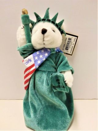 Ny Teddy Greetings From York Statue Of Liberty Teddy Bear Soft Toy Souvenir
