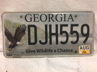 2015 Georgia License Plate (give Wildlife A Chance)