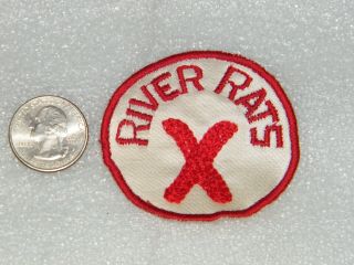 Rare Vintage River Rats Patch Badge Embroidered Mississippi Vietnam Military