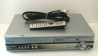 Panasonic Sa - Ht800v Vcr & Dvd Player Home Theater System,  Remote,  A/v Cords