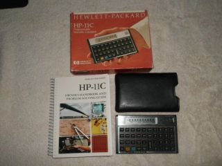 Hewlett - Packard Hp - 11c Calculator With Case,  Box And Handbook