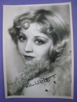 Vintage 1920s Era 5x7 Movie Star Fan Photo.   Alice White