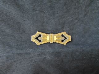 Vintage Art Deco Style Acrylic Brooch Bar Pin (bow Tie Style)