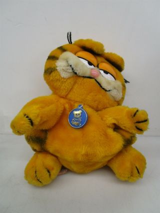 Vintage Dakin Garfield Plush Toy Puppet Stuffed Animal Comic Strip Odie John