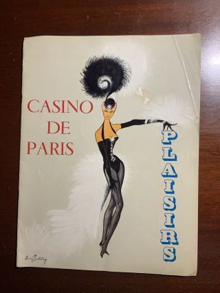 Casino De Paris Plaisirs Henri Varna Program Line Renaud