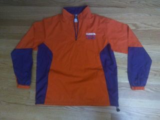 Ncaa University Of Clemson Tigers Acc Jacket Men’s Size M Orange Football
