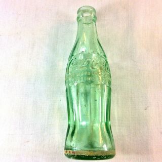 Vintage Cola Cola 6 Ounce Greenish Glass Bottle Terre Haute Indiana Creek Find